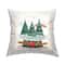 Stupell Industries Christmas Tree Snow Globe Throw Pillow